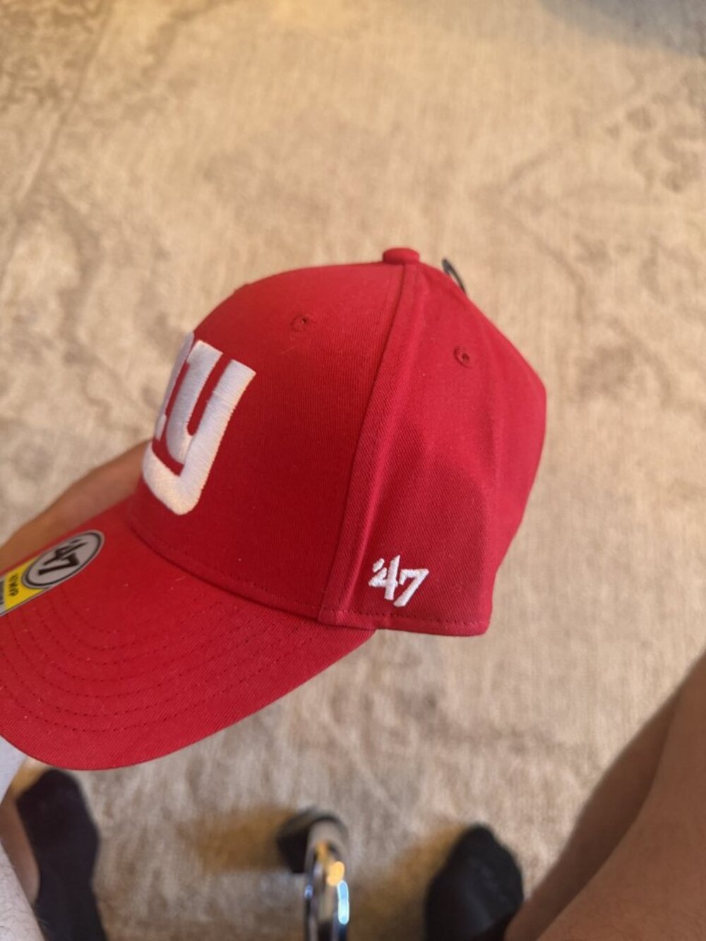 New York Giants 47 Red Cap NWT